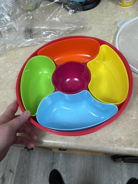 HOME-X Salad Divider, 11.8x11.8x18.5 Inches
