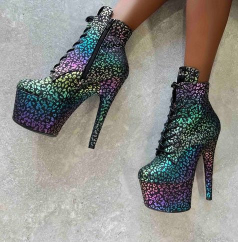 Leopard Rainbow Hella Heels