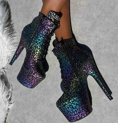 Leopard Rainbow Hella Heels